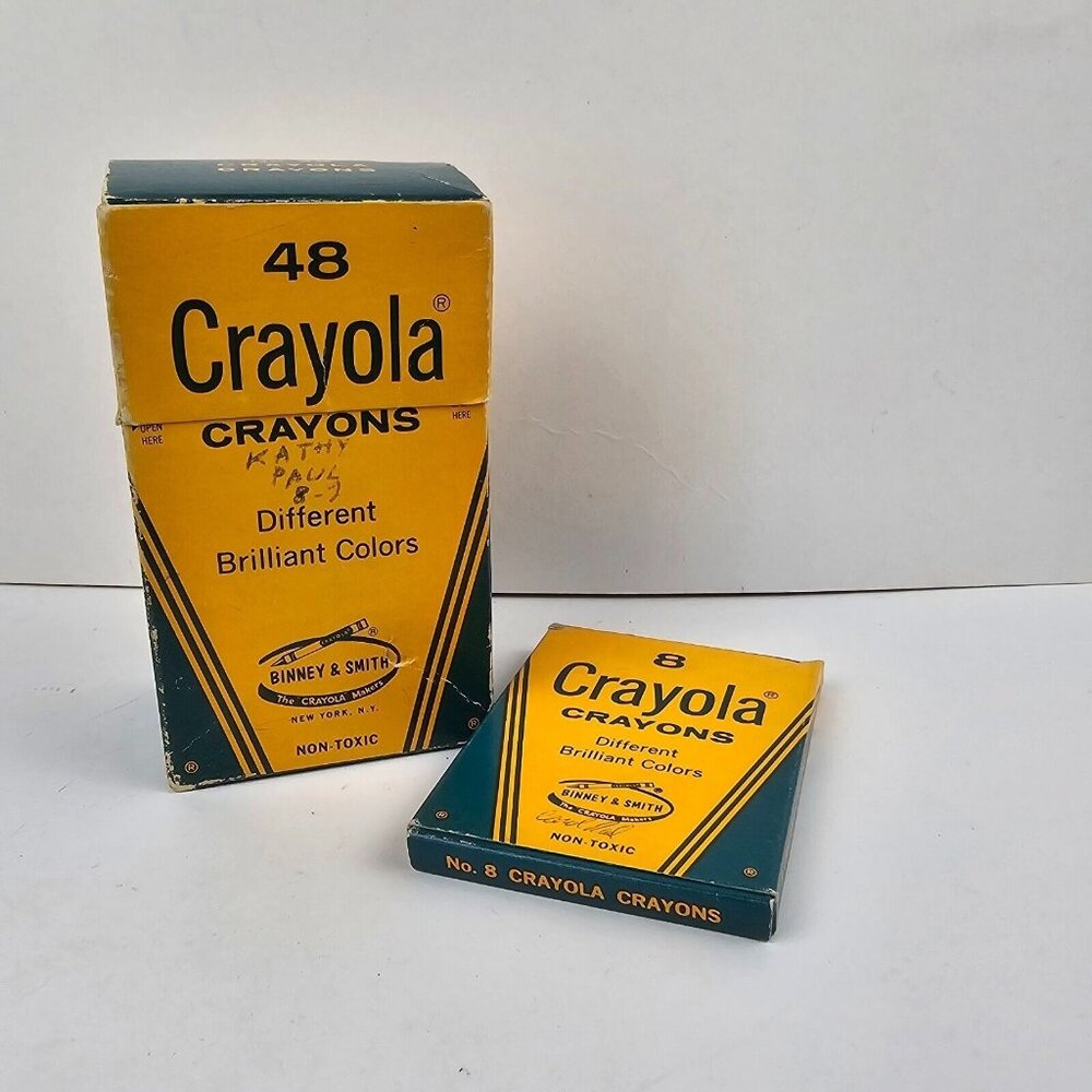 Vintage Crayola Crayons 48 Binney and Smith Retired Colors 79 Cents School Color